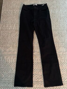 Wrangler Black High-Rise Straight Leg Jeans